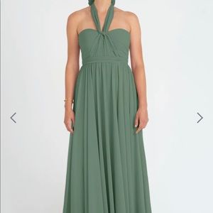 Nwt Jenny Yoo Mira convertible eucalyptus size 12